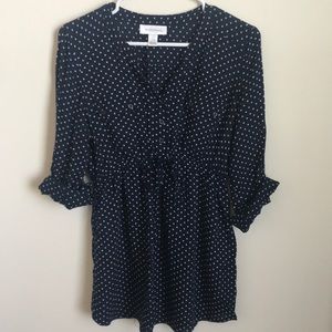 Polka Dot Motherhood Maternity Blouse